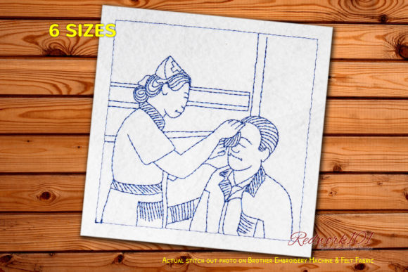 Nurse Health Checkup: A Holiday Embroidery Review