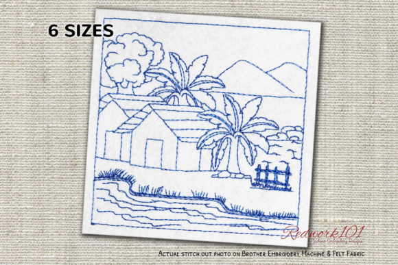 Review: Small Village House with River Redwork