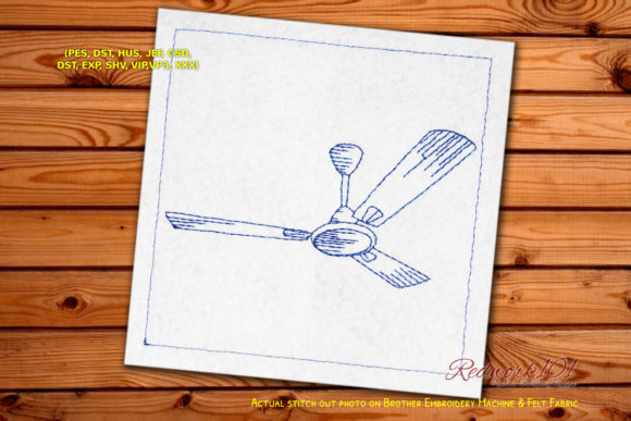 Review: Three Blades Ceiling Fan Redwork for Holiday Decor