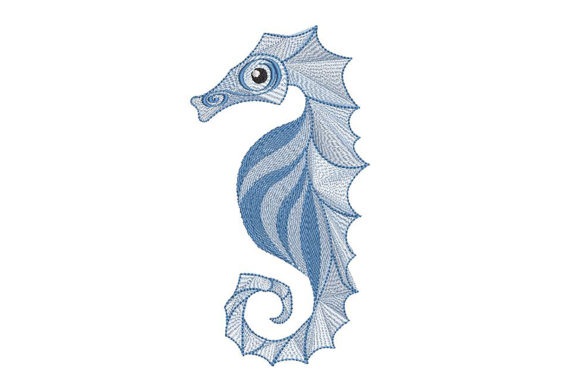 Reviewing the Delicate Sea Horse Embroidery Design