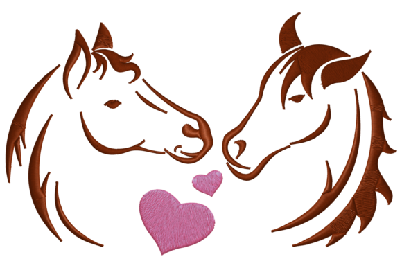 Reviewing Two Horses in Love for Embroidery Projects